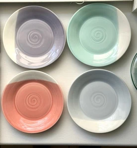 Set of 4 Royal Doulton 1815 Pastel Tapas Plates London Appetizer Bread Butter - Picture 1 of 10