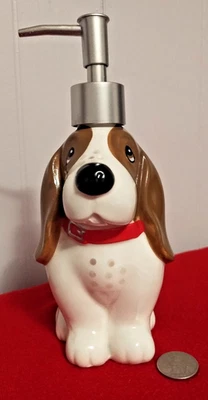 Difícil de encontrar Dispensador de jabón líquido bomba perro Charlie Basset Hound 8"" Pioneer Woman Foto 1 de 4