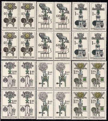 1953 - CZECHOSLOVAKIA 1970 - Ancient Buildings and House-signs - MNH Block of 4 - Image 1 of 2