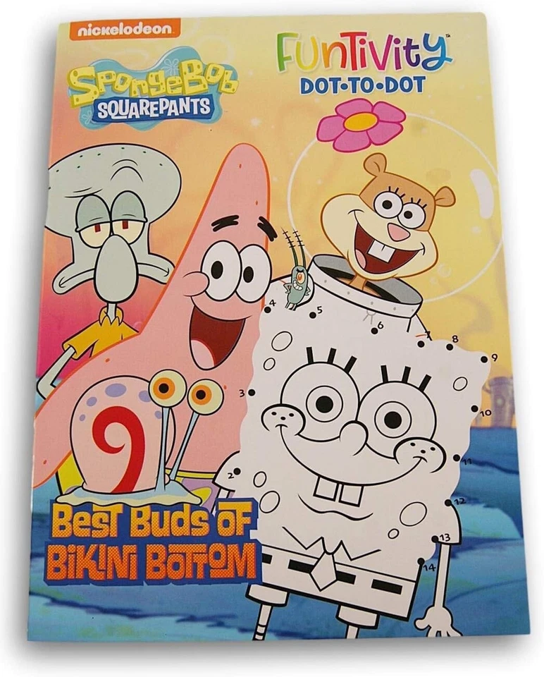 SpongeBob SquarePants Coloring Book Crayola 2023 Nickelodeon Incomplete