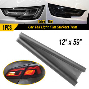 Matte Black Car Rear Lights Tail Light PVC Film Stickers Trims Wrap Accessories