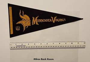 Vintage MINNESOTA VIKINGS 12" x 5" MINI FELT PENNANT NFL APPROVED - Picture 1 of 1