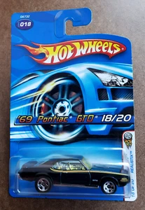 Pontiac GTO negro 2005 primeras ediciones #18/20 REALISTIX 1:64 5 SP Hot Wheels '69 - Imagen 1 de 15