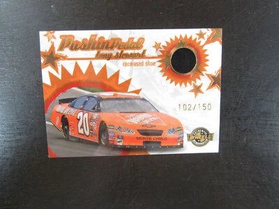 2005 Wheels Pushin Pedal # PP 8 Tony Stewart Shoe Card (CR) # 102/150 - Image 1 of 2
