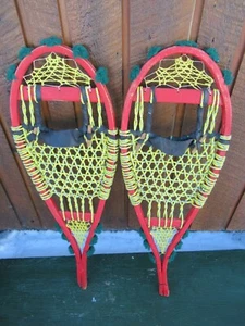 Raquetas de Nieve 34" Largo Listo para Colgar para Decoración ZAPATOS DE NIEVE - Imagen 1 de 1