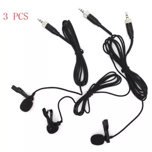 3 PCS Tie Clip Lapel Lavalier Microphone For Sennheiser Wireless EW100 G1 G2 G3 - Bild 1 von 7