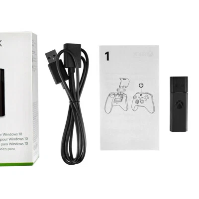 New OEM Microsoft Wireless Xbox One Controller Adapter for Windows PC USB - Image 1 of 4