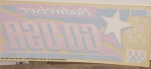 Budweiser Olympics Sticker Anheuser-Busch Beer Decal 1996 Vintage Original - Picture 1 of 4