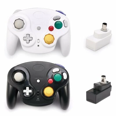 1X / 2X 2.4G Wireless Gamecube Controller Gamepad for Nintendo GC NGC + Receiver - Image 1 of 4