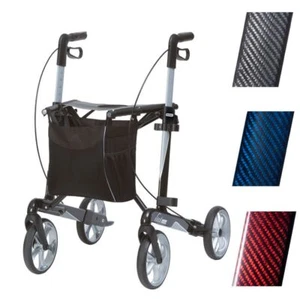 Russka Rollator Vital Carbon faltbar extra leicht Leichtgewicht 54cm 62cm 150 kg - Bild 1 von 4