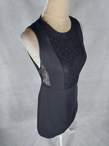 Kleid Zara Trafaluc Gr. M 38 (S/36) schwarz Party dress Spitze kurz Minikleid  - Bild 1 von 9