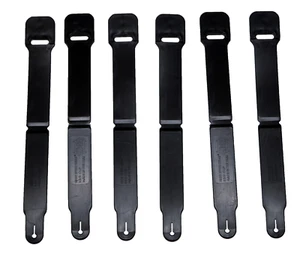 High Speed HSGI MOLLE Beutelverschluss - kurze Clips - 6 pro Bestellung - SCHWARZ - NEU! - Bild 1 von 5
