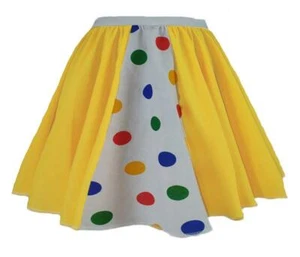 Childs Multicoloured Polka Dot Skirt Children in Need Pudsey Bear Fancy Dress - Picture 1 of 3