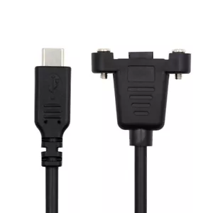 CY USB2.0 Micro Type 5Pin Female to Type-C USB-C Male Power Extension Cable 50cm - Picture 1 of 9