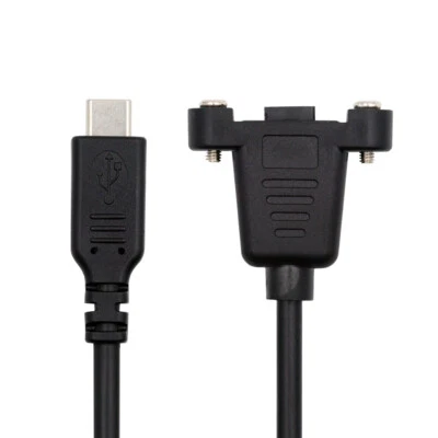 CY USB2.0 Micro Type 5Pin Female to Type-C USB-C Male Power Extension Cable 50cm - Image 1 of 4