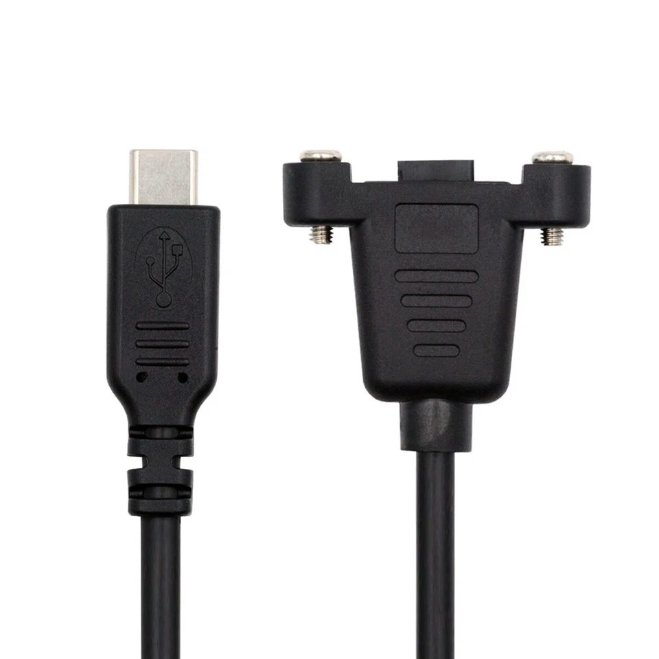 CY USB2.0 Micro Type 5Pin Female to Type-C USB-C Male Power Extension Cable 50cm - Image 1 of 4
