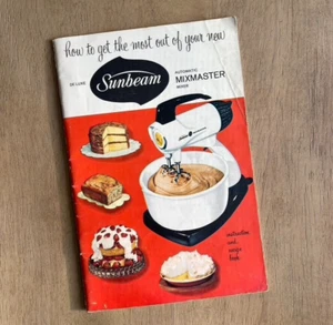 Mezclador Sunbeam Mixmaster 1957 de lujo - folleto de instrucciones/recetas - pantalla brillante - Imagen 1 de 7