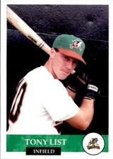 1994 Mobile Baysharks Collect-A-Sport #11 Tony List Emmitsburg Maryland MD Card