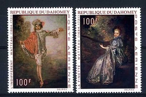 DAHOMEY - PA - 1971 - 250° anniversario della morte di Watteau (1684 - 1721) - Picture 1 of 1