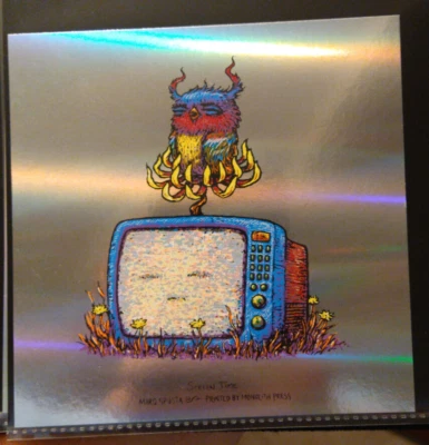 屏幕时间 - 蓝色电视 - Marq Spusta - 迷你 5x5 贴膜 * * 罕见 * — 第 1/4 张图片