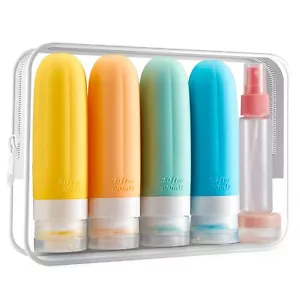 16 Pack Travel Bottles for Toiletries, 3Oz TSA-Approved Leakproof A-Color - Picture 1 of 7