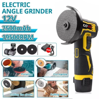 Akku Winkelschleifer Mit 2 Batterien Trennschleifer Schleifmaschine Flex - Bild 1 von 4