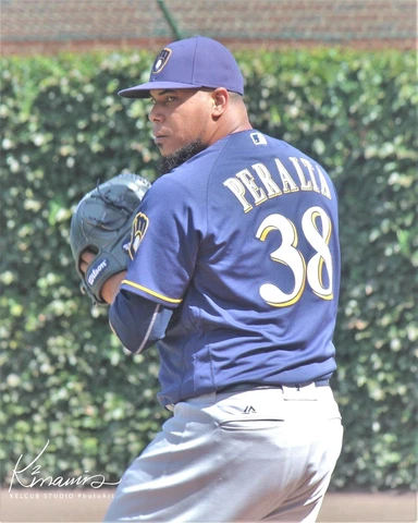 Wily Peralta Milwaukee Brewers Game Action Orig PhotoArt Pic Var Sizes & Options Cover