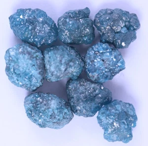 13,51Ct Natürlicher Blauer Rohdiamant Blauer Rohdiamant Ungeschliffen Blauer ... - Bild 1 von 6