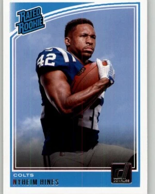 2018 Donruss Nyheim Hines Rookie #327 RC Indianapolis Colts - Image 1 of 2