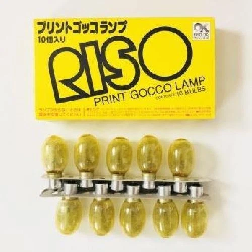 RISO Print GOCCO 5 Himesh Master Screen B6 10 Lamp Bulbs Rainbow Powder