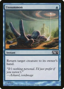 1x FOIL Unsummon M12 #079 Magic 2012 MTG English NM/Unplay common C card - Picture 1 of 1