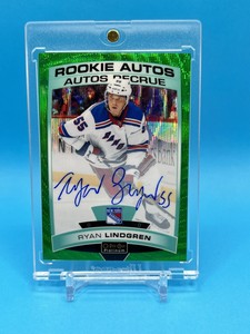 2020-21 O-Pee-Chee Platinum Ryan Lindgren #R-RL Emerald Surge /10 Rookie Autos