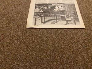 JBF21 ADVERT 5X8 ROLAND KEYBOARDS - Picture 1 of 1