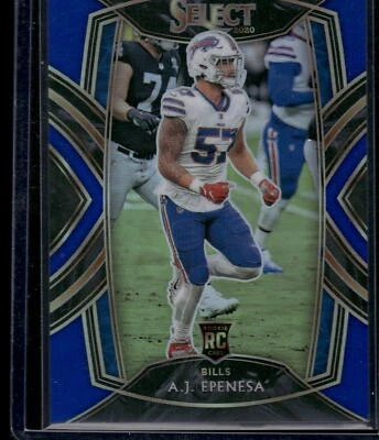 2020 Panini Select #295 A.J. Epenesa Blue Prizm #/75 - Image 1 of 2