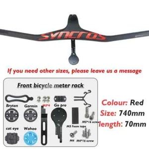 Mountain MTB Bicycle Carbon Integrated Handlebar -17 Degree with Mount Stand - Picture 1 of 41