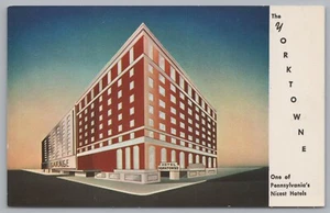 The Yorktowne Hotel, York, Pennsylvania, USA, Vintage Postkarte. - Bild 1 von 2