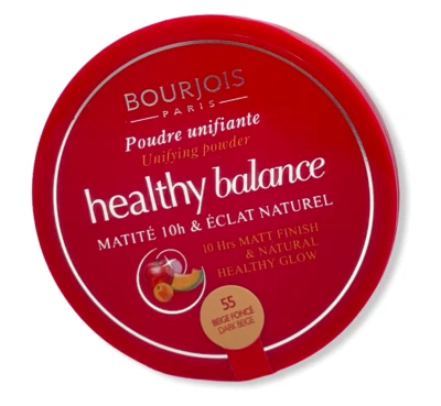 Bourjois Paris Healthy Balance Powder 10hrs Matt Finish (55 Dark Beige) 0.32oz.  - Image 1 of 2