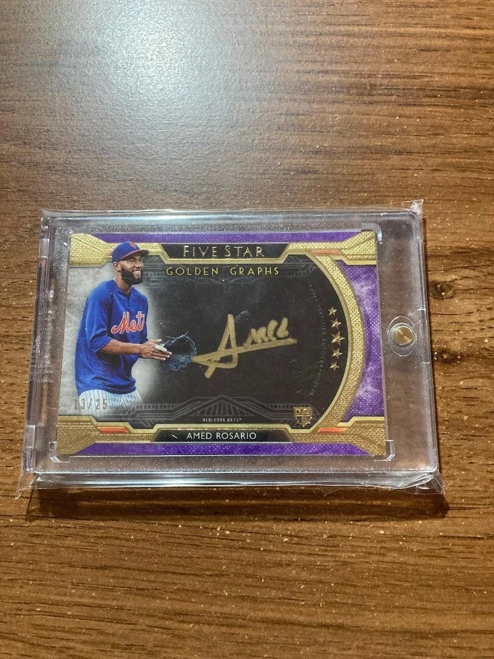 2018 Topps Five Star #FGG-AR Amed Rosario Golden Graphs Purple #/25 - Image 1 of 1