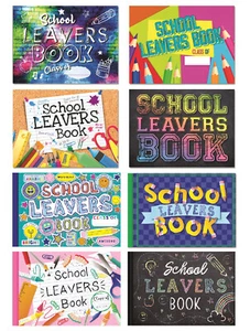 School Leavers Book College Autograph Message Hard Backed Cover Momento Keepsake - Picture 1 of 15
