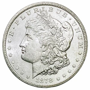Dólar Morgan 1878-CC $1 brillante sin circular semillave Carson City como nuevo - Imagen 1 de 3