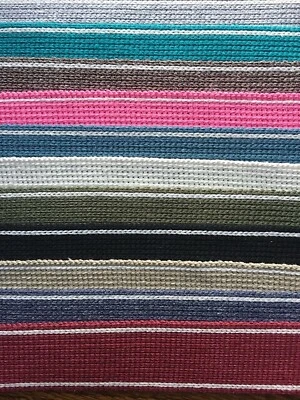 35 MM. WEBBING IN 11 COLOURS, STRONG AND ROBUST FOR BAG HANDLES, STRAPPING, BELT