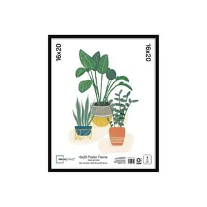 Mainstays Basic Poster Frame, Black Free shipping 16/20 - Picture 1 of 4