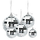 Spiegel-Disco-Kugel Silber zum Aufhängen für Party und Deko