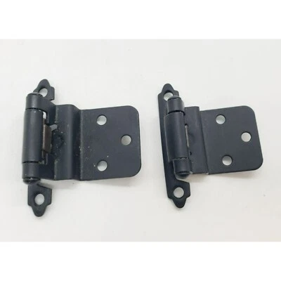 Puerta de gabinete Gatehouse negra con cierre automático 10 piezas bisagras empotrables SC1920-MB Foto 1 de 4