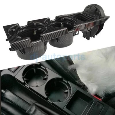 Carbon Fiber Cup Holder W/ Coin Holder 51168217954 For BMW E46 323i 325i 328i M3 - Image 1 of 4