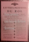 Affiche Lettre patentes du Roi delits et crimes 1790 Revolution carte postale 
