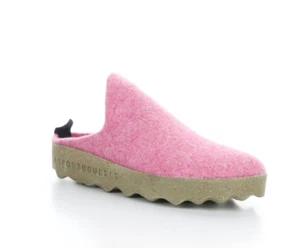 ASPORTUGUESAS Women's COME 067 Natural Cork Mule, Tweed/Felt Pink, Size EU 41 - Picture 1 of 12