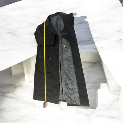  Мужская темно серый Тренч. Сделано на заказ ESQUIRE. Наслаждайтесь Бесплатная доставка. - Изображение 1 из 4