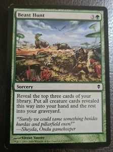 Beast Hunt - Common - Zendikar #158 - MTG  - Picture 1 of 1