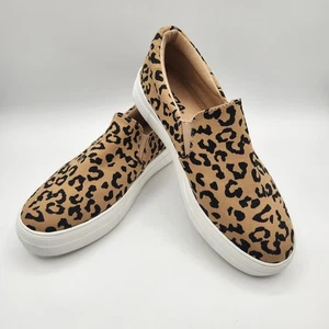 Soda Damen-Slipper Leopardenmuster Größe 9 Memory Foam Komfort gebraucht, in einwandfreiem Zustand - Bild 1 von 16